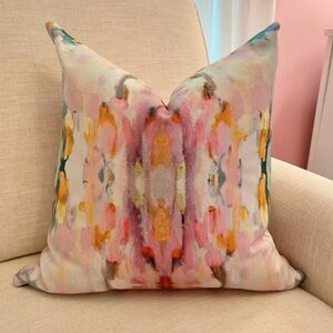SET OF 2 Abstract Multicolor Pillow Covers